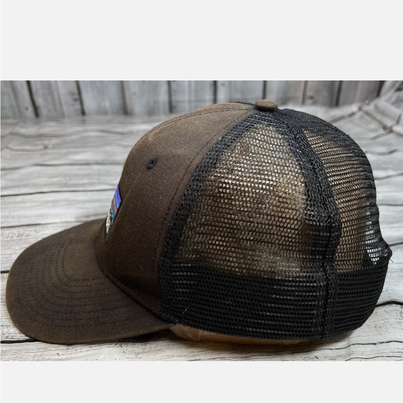 PATAGONIA VINTAGE LOOK SUN BLEACHED BLACK BASEBALL CAP WITH MESH BACK - Picture 2 of 9